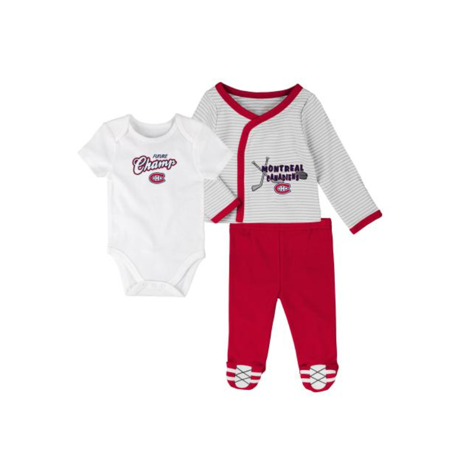 NHL 3 PIECE SET MONTREAL CANADIENS BABY DETSKÝ SET